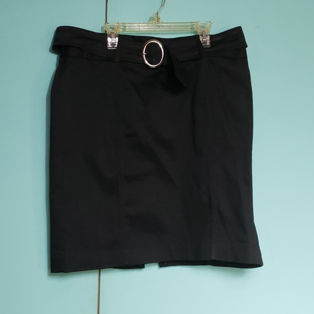 White House Black Market Black Midi Skirt